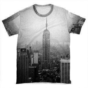 The Empire State Building, New York City AOP T-shirt Tee
