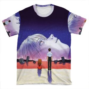The End Of Evangelion (Hd - No Text & Logos) AOP T-shirt Tee