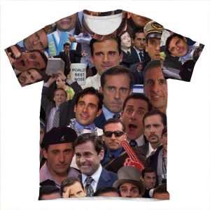 The Faces Of Michael Scott AOP T-shirt Tee