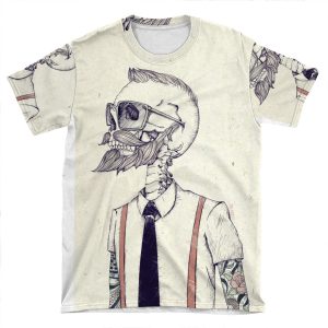 The Gentleman Becomes A Hipster AOP T-shirt Tee