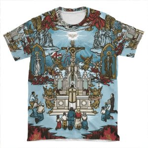 The Glory Of The Traditional Latin Mass AOP T-shirt Tee
