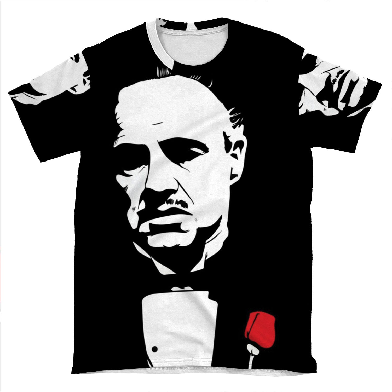 The Godfather Flower AOP T-shirt Tee