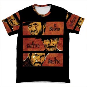 The Good, The Bad, And The Ugly AOP T-shirt Tee
