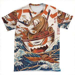 The Great Ramen Off Kanagawa AOP T-shirt Tee