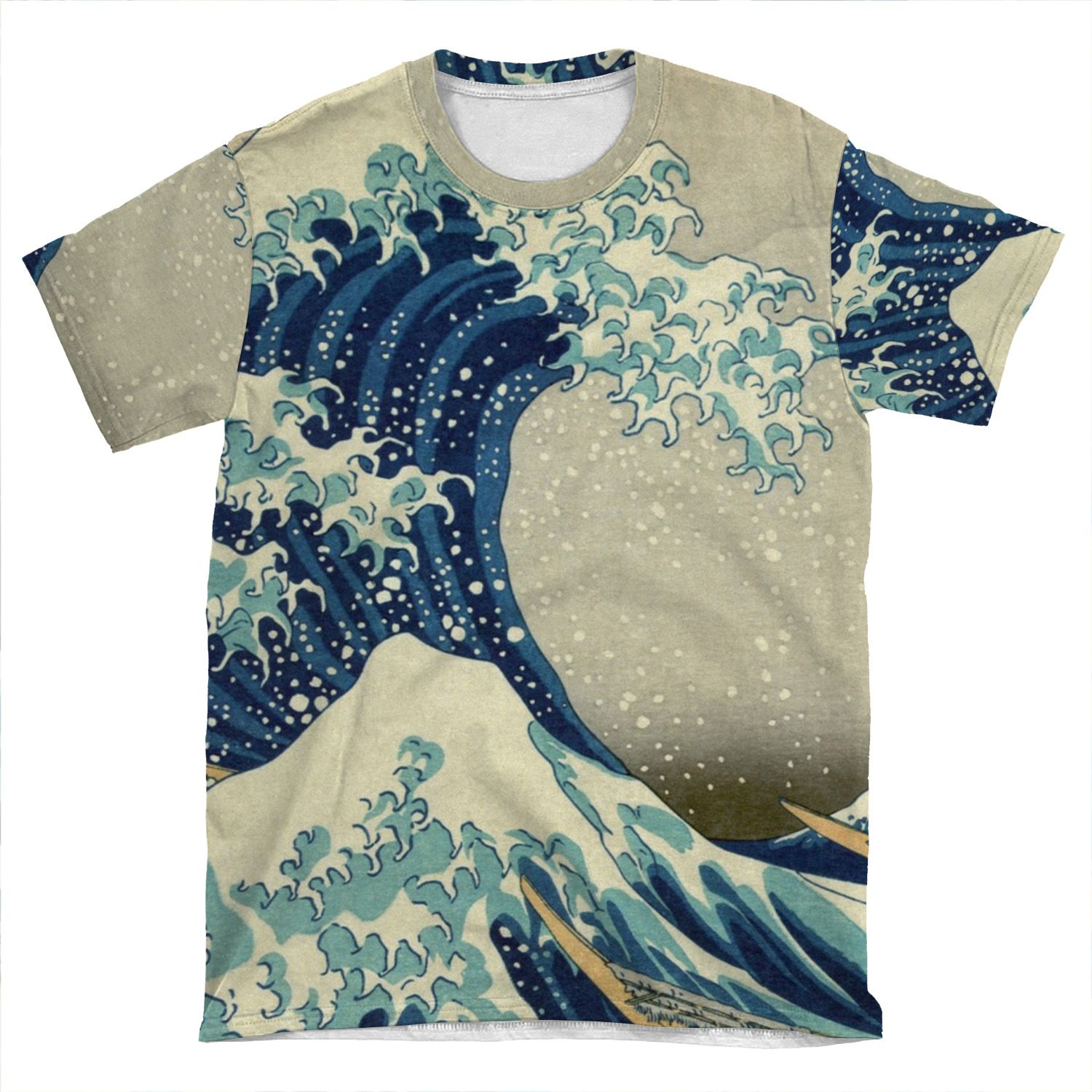 The Great Wave Off Kanagawa V2 AOP T-shirt Tee