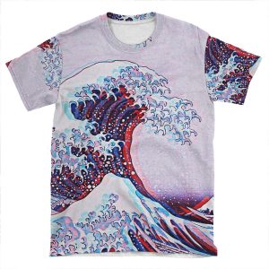 The Great Wave Off Kanagawa V4 AOP T-shirt Tee