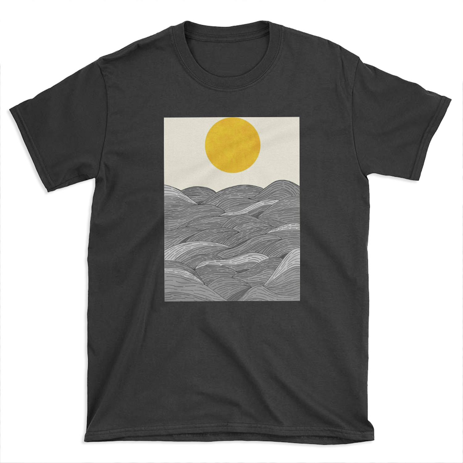 The Grey Waves T-shirt Tee