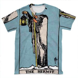 The Hermit Tarot Card AOP T-shirt Tee