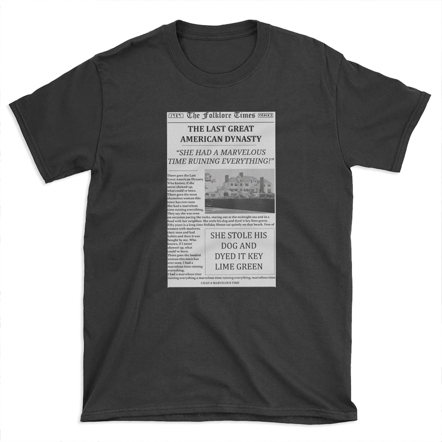 The Last Great American Dynasty Newspaper T-shirt Tee