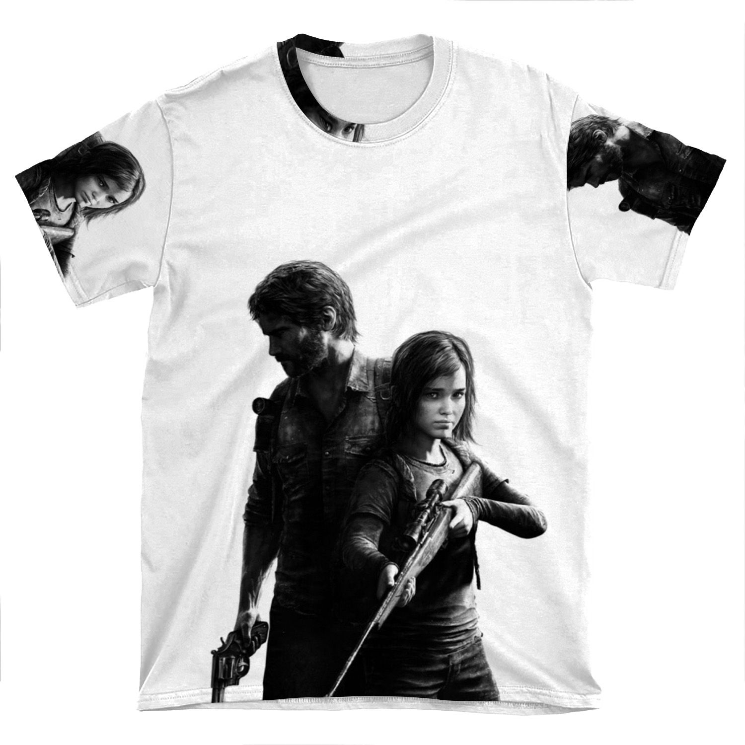 The Last Of Us - Ellie And Joel Design AOP T-shirt Tee