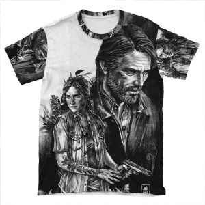 The Last Of Us Part Ii - Ellie And Joel AOP T-shirt Tee
