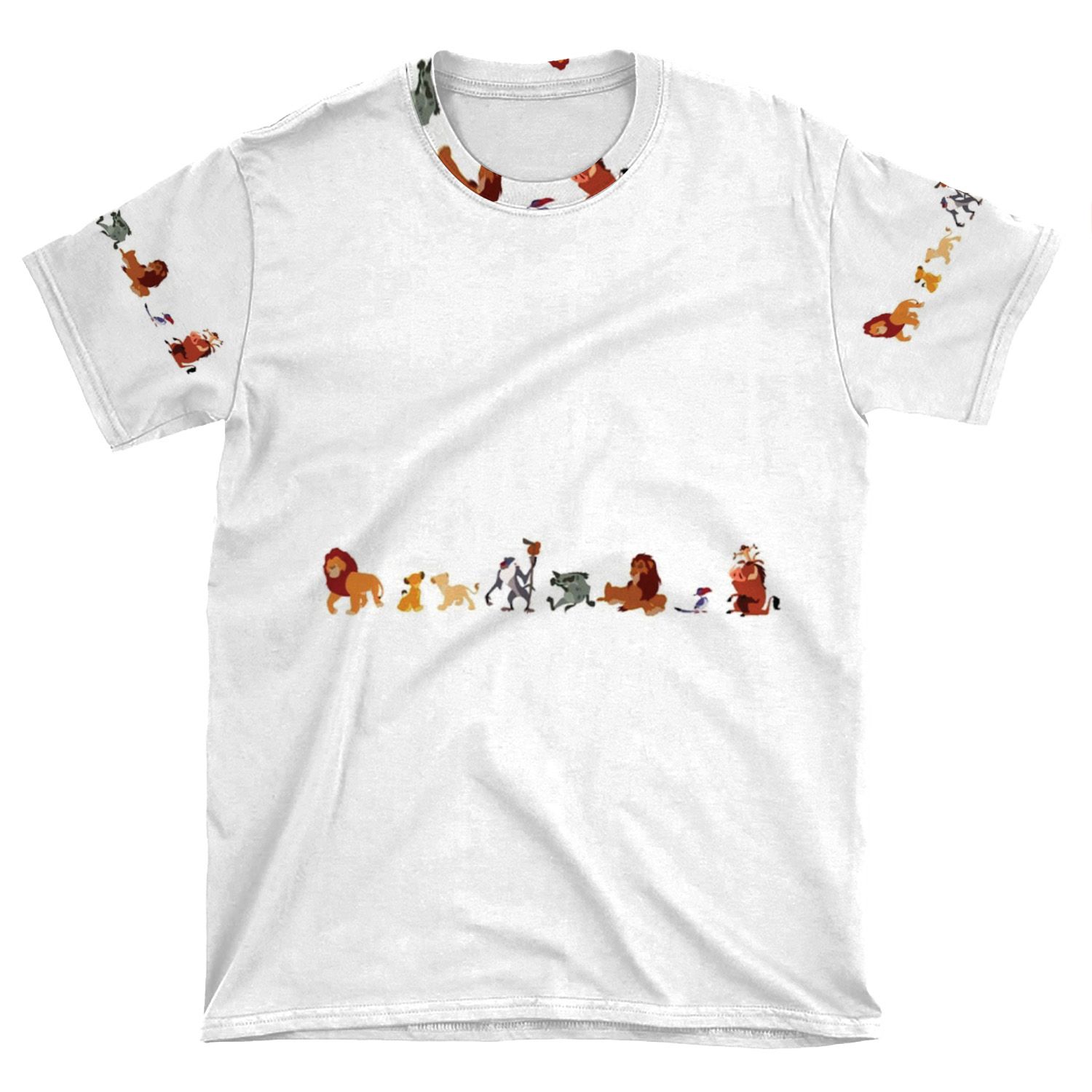 The Lion King Character Illustration AOP T-shirt Tee
