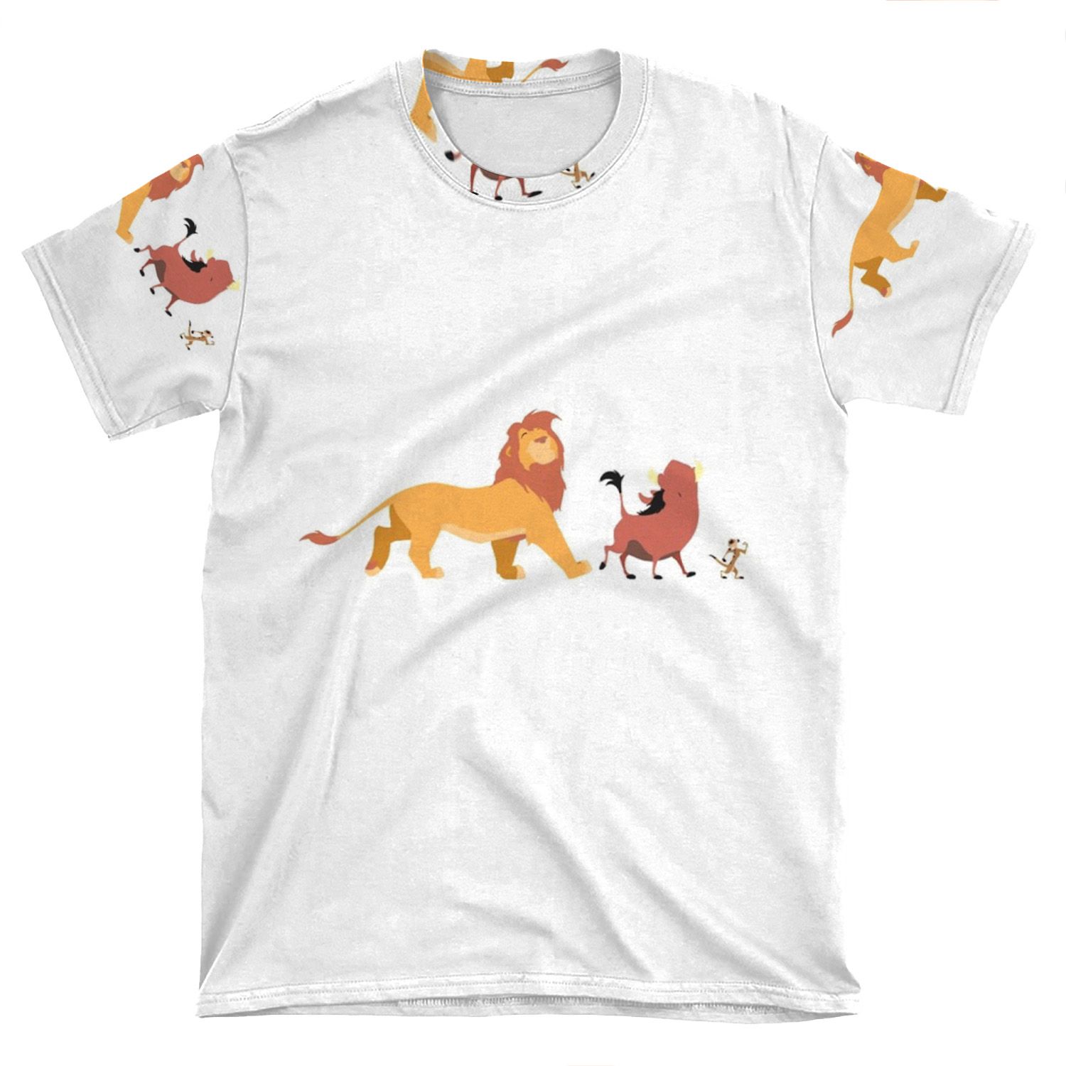 The Lion King - Timon, Pumba, Simba AOP T-shirt Tee