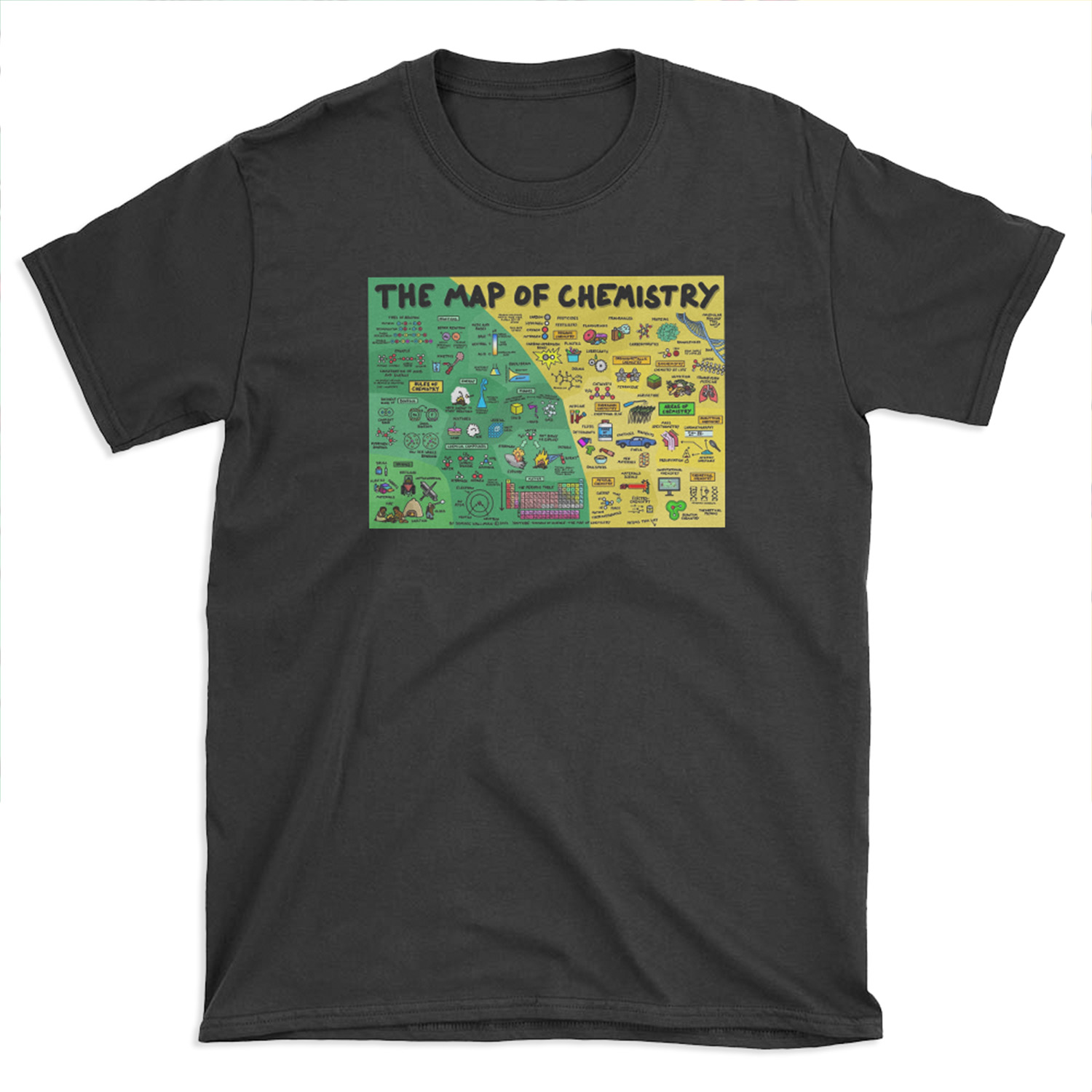The Map of Chemistry T-shirt Tee