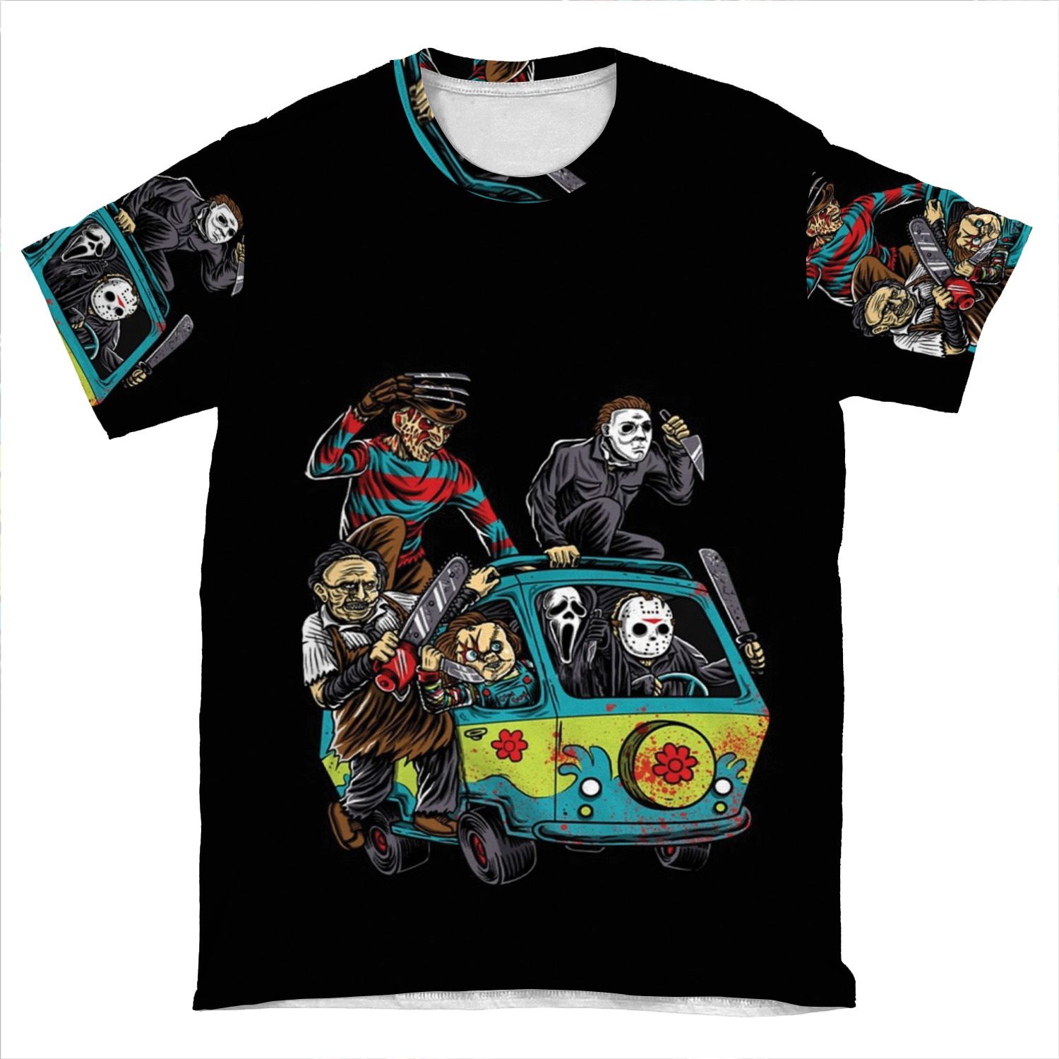 The Massacre Machine Horror AOP T-shirt Tee