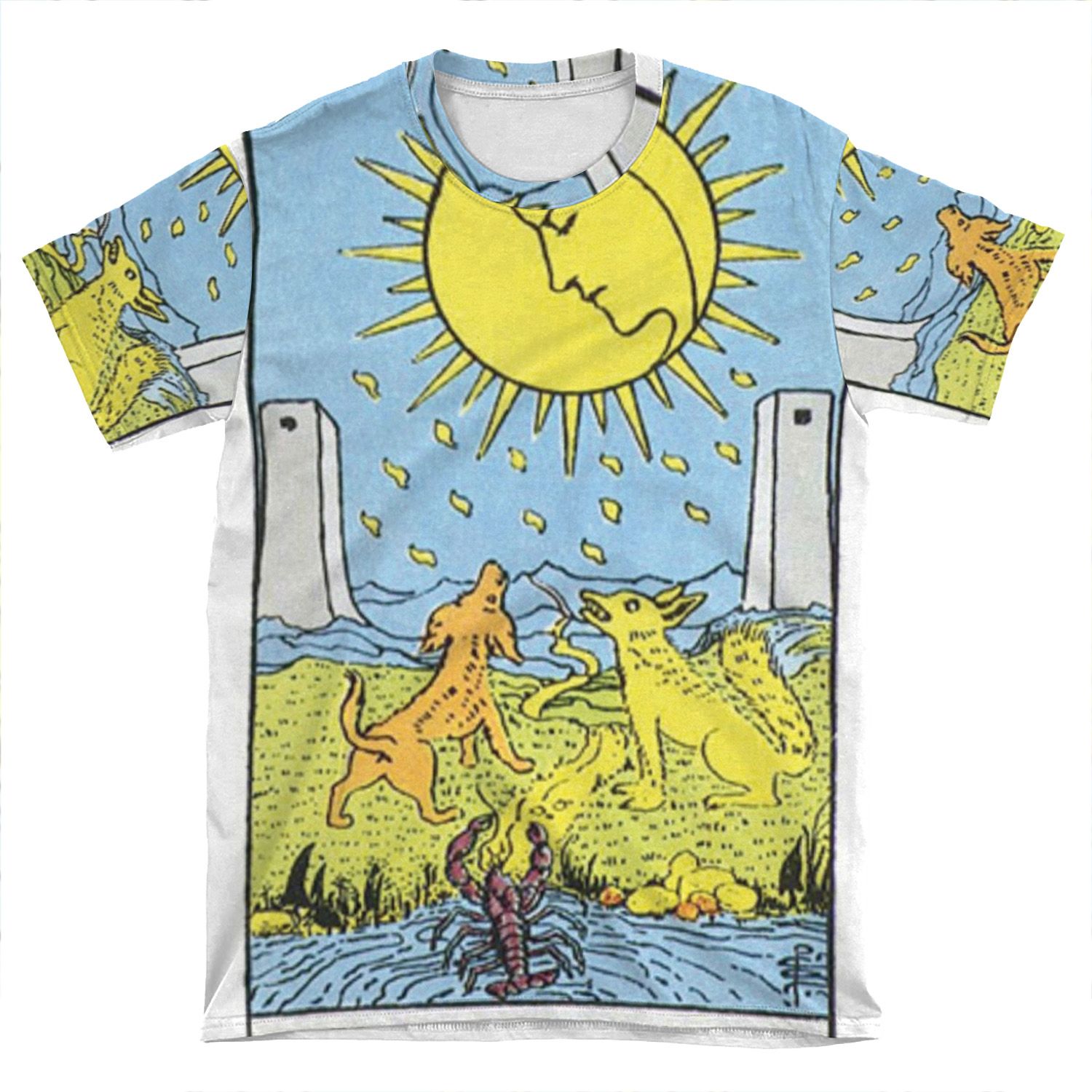 The Moon Tarot AOP T-shirt Tee