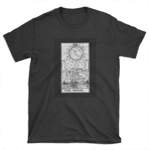 The Moon Tarot Card - Major Arcana - fortune telling - occult T-shirt Tee