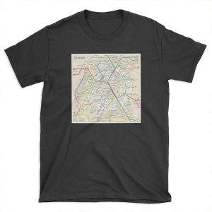 The New Paris Metro Map T-shirt Tee