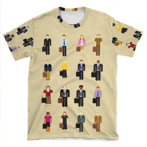 The Office: Characters AOP T-shirt Tee