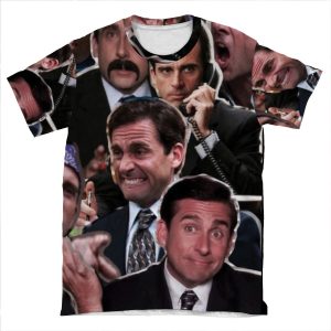 The Office Michael Scott - Steve Carell AOP T-shirt Tee