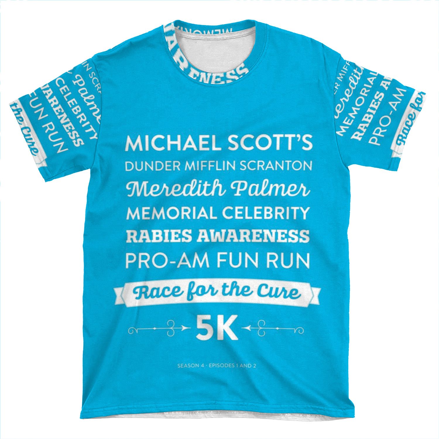 The Office - Rabies Awareness Fun Run AOP T-shirt Tee