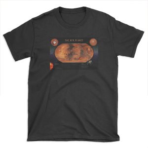 The Red Planet: Topographic Relief of Mars T-shirt Tee