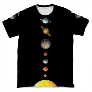 The Solar System AOP T-shirt Tee