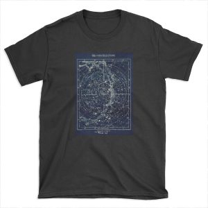 THE STAR CONSTELLATIONS : Vintage 1900 Galaxy Print T-shirt Tee