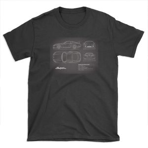 The Supra Blueprint in Black T-shirt Tee