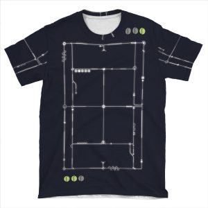 The Tennis Grid AOP T-shirt Tee