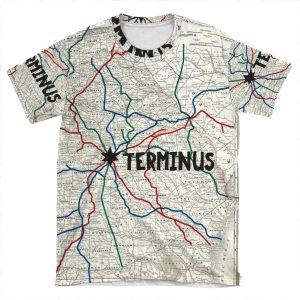 The Walking Dead - Terminus Map AOP T-shirt Tee