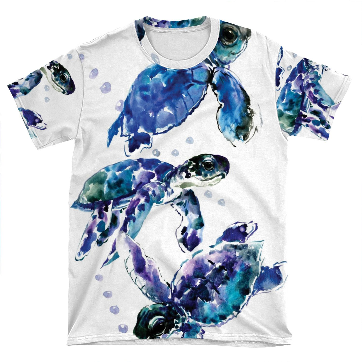 Three Sea Turtles AOP T-shirt Tee