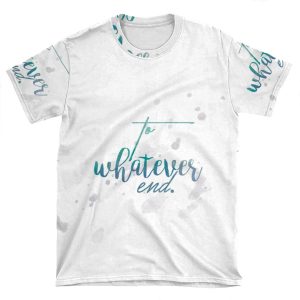 Throne Of Glass: To Whatever End. AOP T-shirt Tee