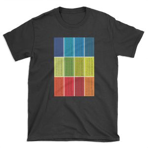 Times Tables - Multi Colour T-shirt Tee