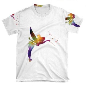 Tinkerbell In Watercolor AOP T-shirt Tee