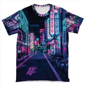 Tokyo - A Neon Wonderland AOP T-shirt Tee
