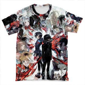 Tokyo Ghoul Phone AOP T-shirt Tee