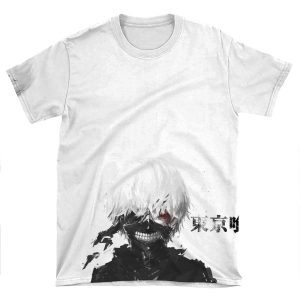 Tokyo Ghoul White AOP T-shirt Tee