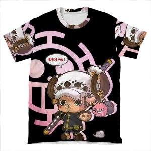 Tony Tony Chopper Trafalgar Law Cosplay AOP T-shirt Tee