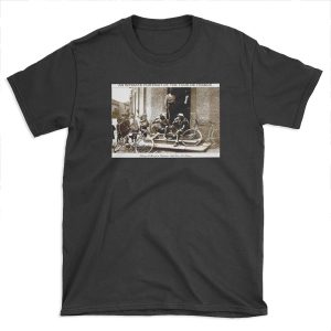TOUR DE FRANCE; Vintage Taking A Break Print T-shirt Tee