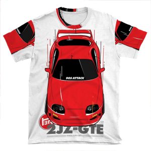 Toyota Supra 90S Attack AOP T-shirt Tee