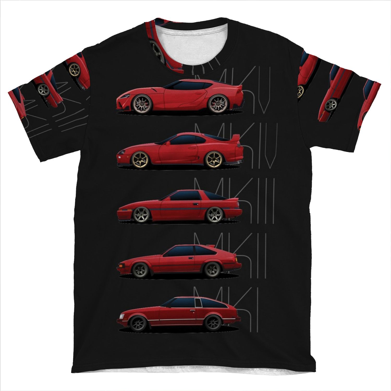 Toyota Supra Generations AOP T-shirt Tee