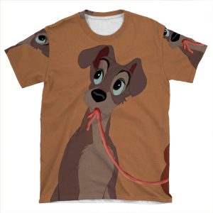 Tramp From Lady And The Tramp AOP T-shirt Tee