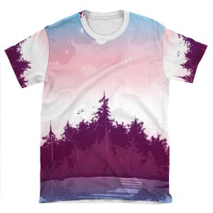 Transgender Pride Forest AOP T-shirt Tee
