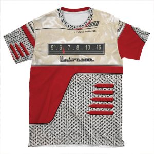 Transistor Radio - 50's Jet Red AOP T-shirt Tee