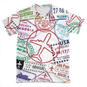 Travel AOP T-shirt Tee