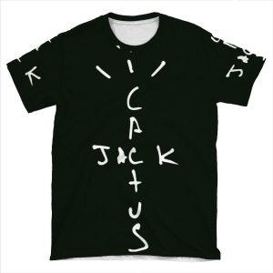 Travis Scott - Cactus Jack White AOP T-shirt Tee