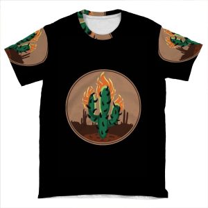 Travis Scott Rodeo Cactus Phone AOP T-shirt Tee