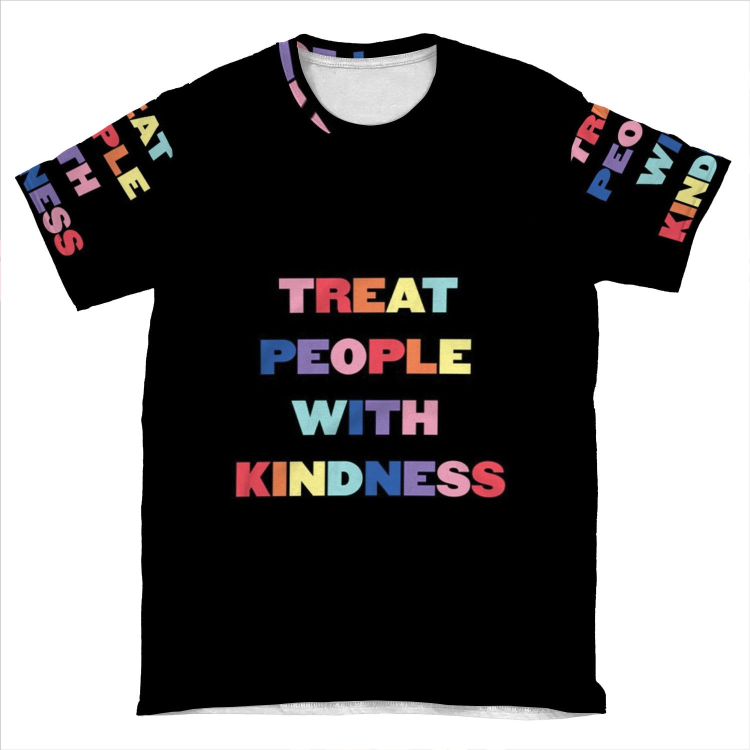Treat People With Kindness AOP T-shirt Tee