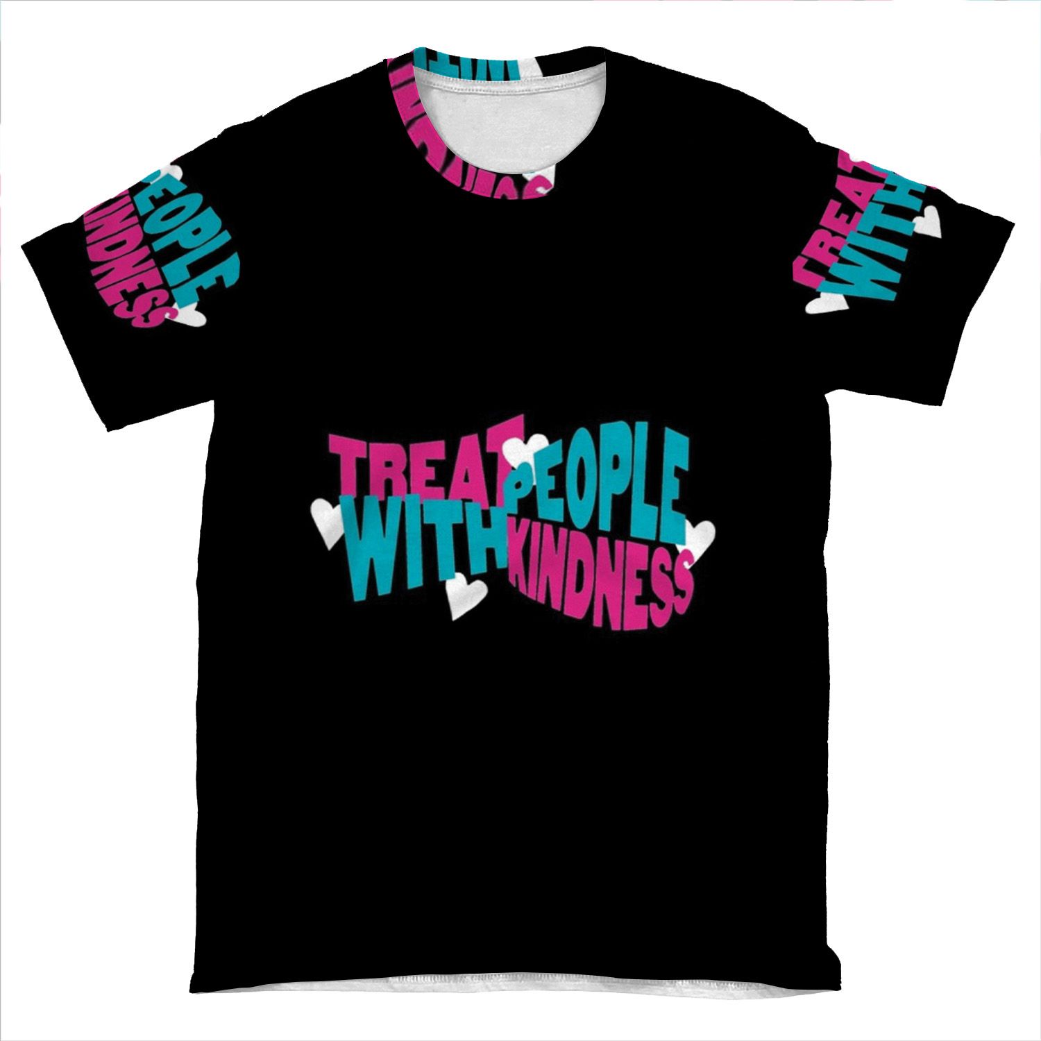Treat People With Kindness V3 AOP T-shirt Tee